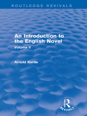 cover image of An Introduction to the English Novel